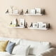 thumbnail image 2 of Estantería flotante YGEOMER de 42 cm para pared Farmhouse White (juego de 6), 2 of 7