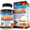 Turmeric Joint & Muscle by BioSchwartz - 3-Way Mobility Support with Ginger & Synergyfit Spice Blend for Men & Women - 60 Count