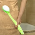 thumbnail image 3 of Back Scrubber for Shower, Soft Bath Brush Long Handle, Shower Brush for Men & Women (14.5 Inches), Anti-Slip Body Scrubber Exfoliator for Cleaning, 3 of 6