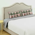 thumbnail image 3 of Yayeee Pillowcase Queen Size Set of 2 Satin Wrinkle Resistant Pillow Case, Stripes Trees, 3 of 8