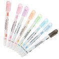 thumbnail image 1 of Curved Line Drawing Pens 8Pcs Durable Plastic Curve Marker Ideal For Coloring Books And Crafts 14X1.5CM Featuring Wave Pattern Creation, 1 of 5