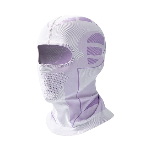 Winter Outdoor Balaclava Face Mask - Thermal Neck Gaiter For Cold Weather, Windproof & Warm For Skiing, Motorcycle Riding - Unisex, Light Purple