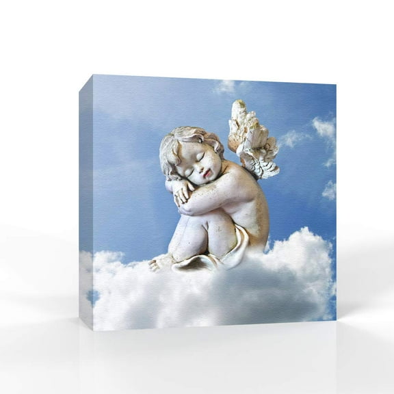 wall26 Canvas Wall Art Lovely Angel Pictures Home Wall Decorations for Bedroom Living Room Paintings Canvas Prints Framed - 16x16 inches