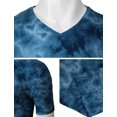 thumbnail image 5 of H2H Mens Casual Slim Fit Tie-Dye Short Sleeve T-Shirts V-neck Cotton Top (KMTTS650), 5 of 6