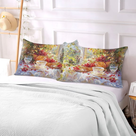 Pillow Case Plush Pillow Design Red Cherry Pattern Case standard size/King size/Queen size Bed Pillow Pillowcases