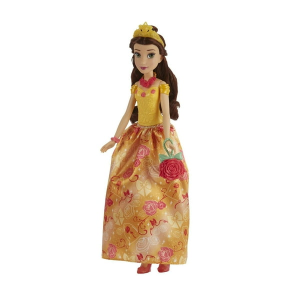 Disney Princess Style Surprise Belle Fashion Doll, 10 Fashions and Accessories, Toy for Girls 3 Years Old and Up