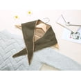 thumbnail image 5 of PinesC Women's Triangle Knitted Scarf Solid Color Winter Warm Shawl Two Tone, 5 of 5