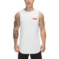thumbnail image 2 of Men's Summer Quick-Drying Breathable Sports T-Shirt Sweat-Absorbent Fitness Vest, 2 of 5