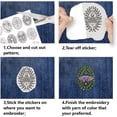 thumbnail image 3 of 4Sheets 35Pcs Circus Water Soluble Embroidery 11.7x8.3inch Clown Horse Ferris Wheel Magic Elements Stick and Stitch Embroidery Paper Stabilizer for Shirts Coats Bags, 3 of 7