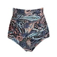 thumbnail image 1 of RELLECIGA Bas de Bikini Froncé Taille Haute pour Femmes, 1 of 6