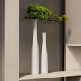 thumbnail image 5 of 2Pcs White Black Floor Vase, Modern Matte Skinny Long Decorative Vase for Pampas Grass, Minimalist Flower Vase for Living Room, Entryway, Office Decor, Contemporary Home Centerpiece (White), 5 of 5