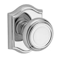 thumbnail image 6 of Baldwin Reserve Pvtratar049 Privacy Traditional Knob and Traditional Arch Rose Matte Brass and Black Finish, 6 of 7