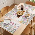 thumbnail image 5 of Colorful Daisy Placemats Set of 1, Dragonfly Butterfly Leaf Non-Slip Place Mats Washable Table Mats for Kitchen Dining Table Decorations Indoor/Outdoor, 5 of 9