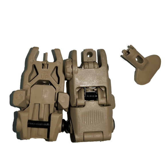 BESTSKY 2026 New Nylon Toys Front and Rear Flip Up Sight (For Training Use Only) Folding Backup Sight for Training, Practice, Outdoor
