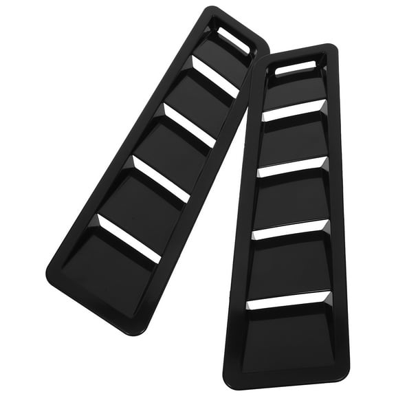 2pcs Car Side Hood Vents Automotive Air Flow Covers Vehicle Intake Vents