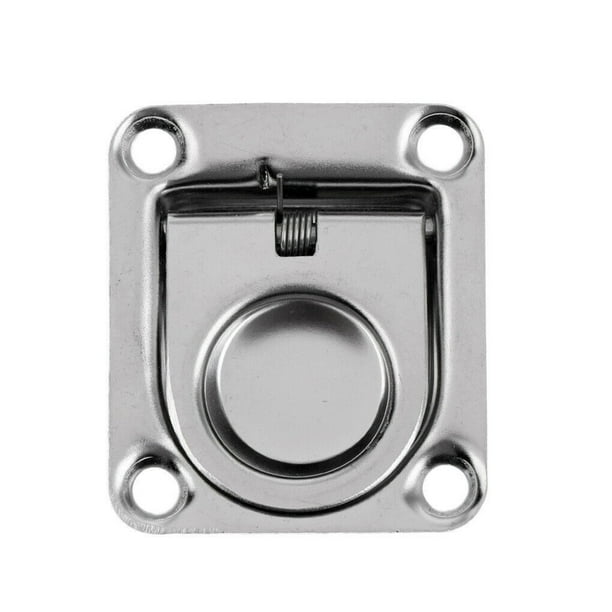 Sidaley Anillo de tracción para barco, escotilla empotrada, manija de tracción, cubierta de pieza anticorrosión, piezas de fundición plegables Bombillas para automóviles Sidaley VI019470-00B