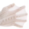 thumbnail image 4 of Women's 3-Pair Ribbed Crew Socks with Embroidered Bow Knit Texture in Neutral Shades for Everyday Wear - Multicolored-C, 4 of 4