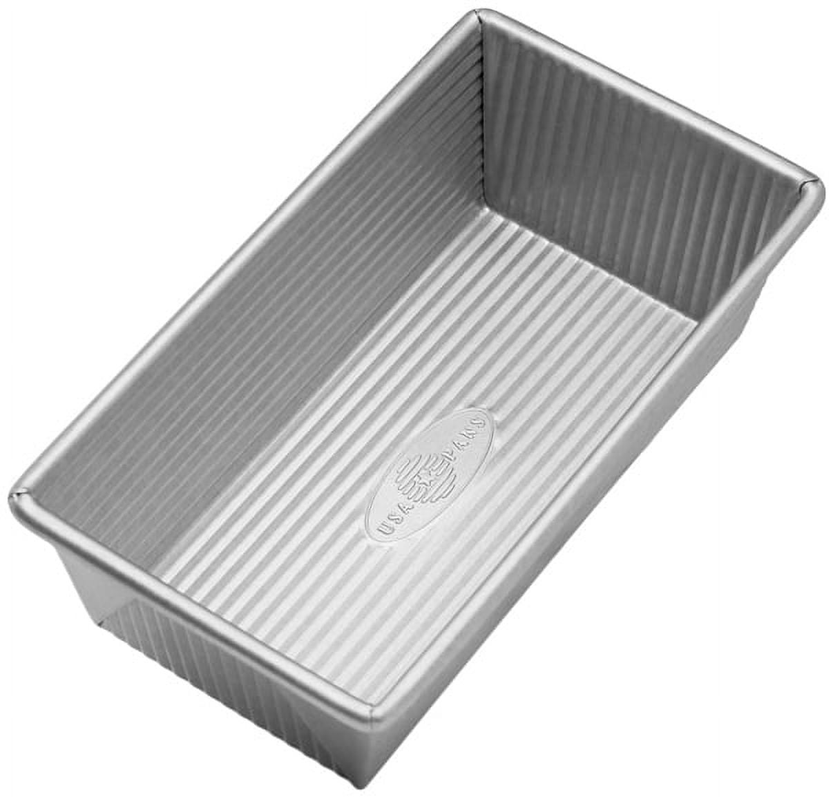 USA Pan Bakeware Nonstick Small Loaf Pan, 1 lb. vol., Aluminized Steel - Thumbnail 2