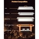 thumbnail image 4 of 2-pack 8qt rectangle stainless steel chafing dish set con lid holders - rose gold buffet warmers (food servers included), 4 of 8