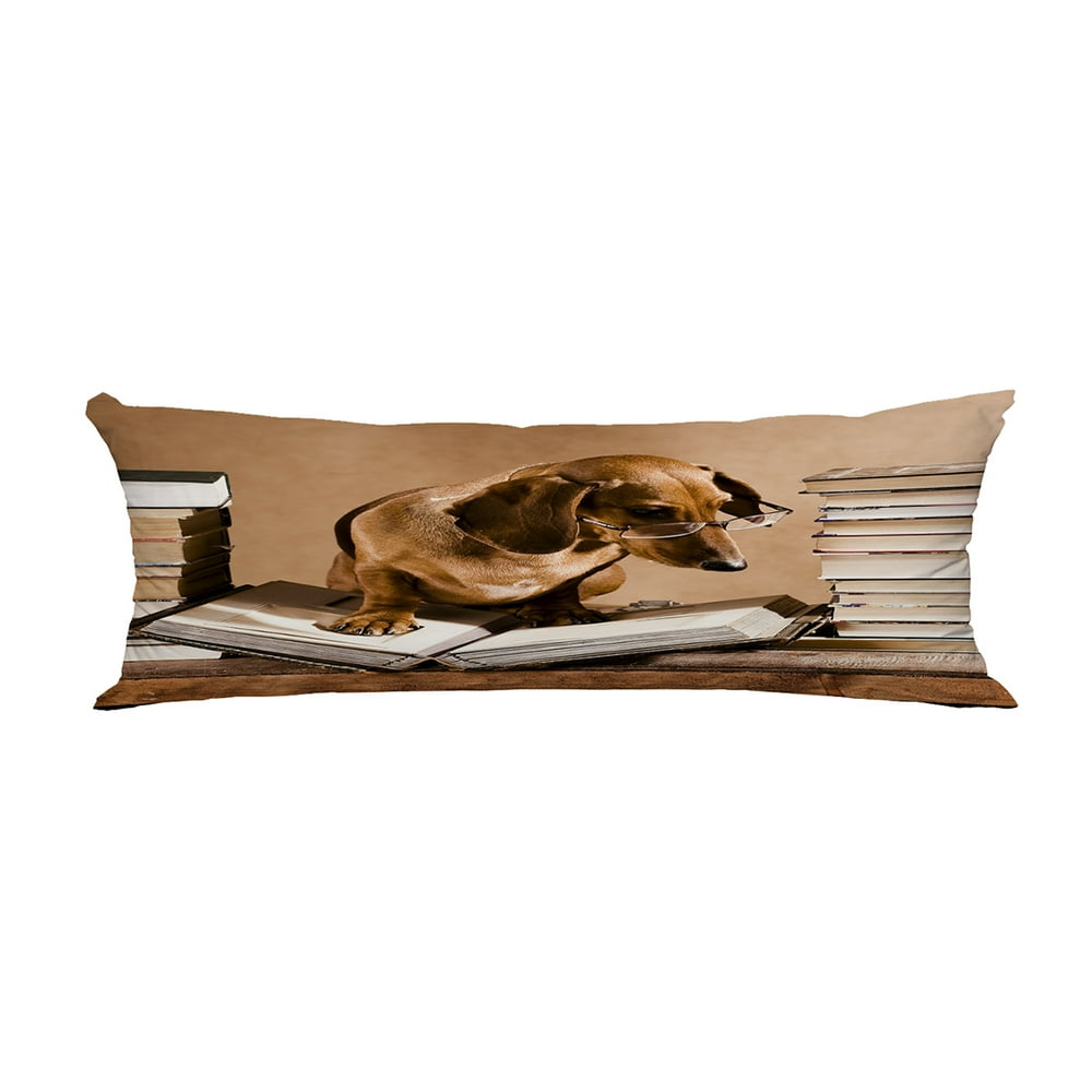 ABPHQTO Dachshund Professor Body Pillow Covers Pillow Case Protector