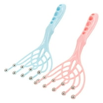 Beaupretty 2Pcs Scalp Massager Assorted Color PP Head Spa Tools For Stress Relief Home Use
