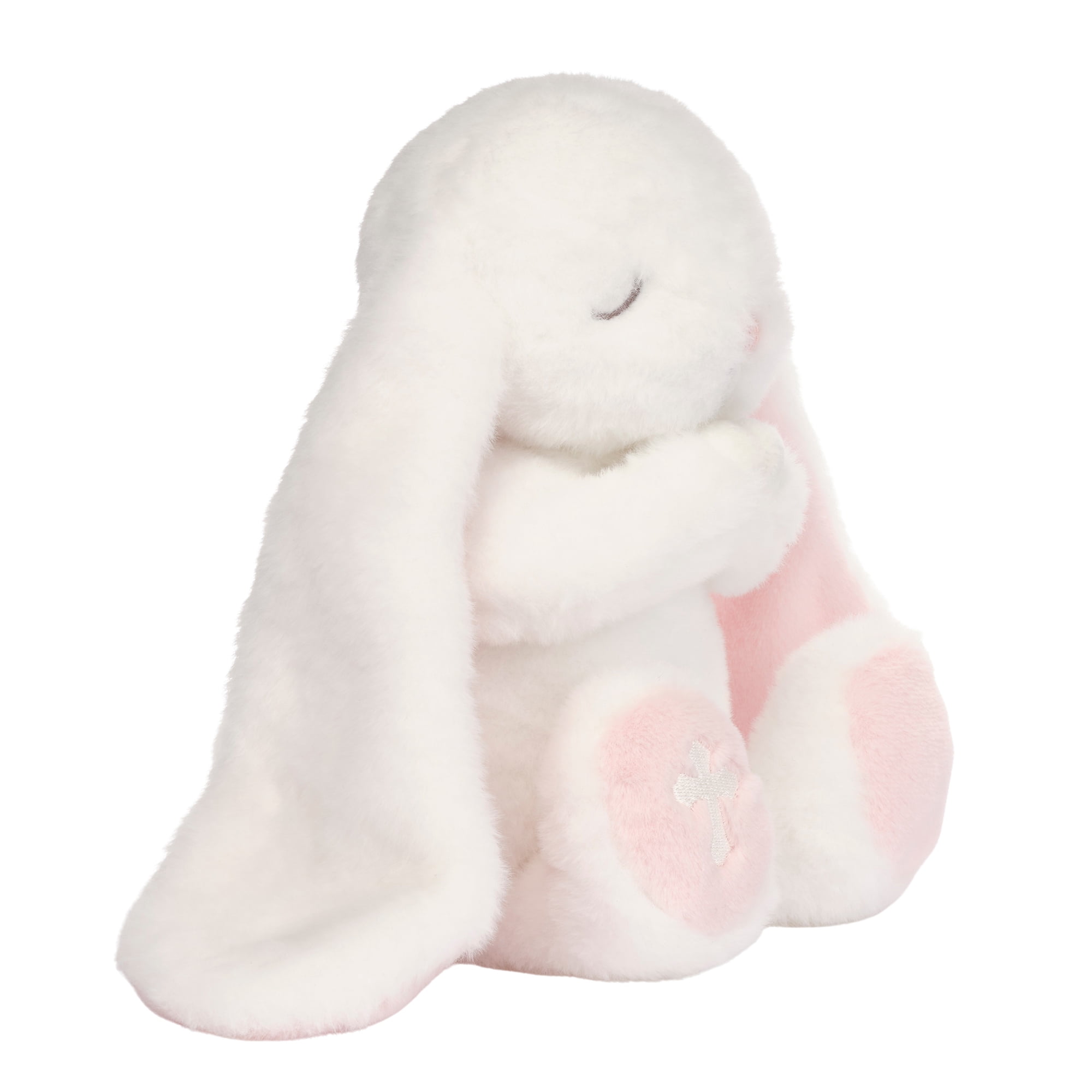 Lambs & Ivy Heaven Sent Baptism White Plush Bunny Stuffed Animal Toy - Precious