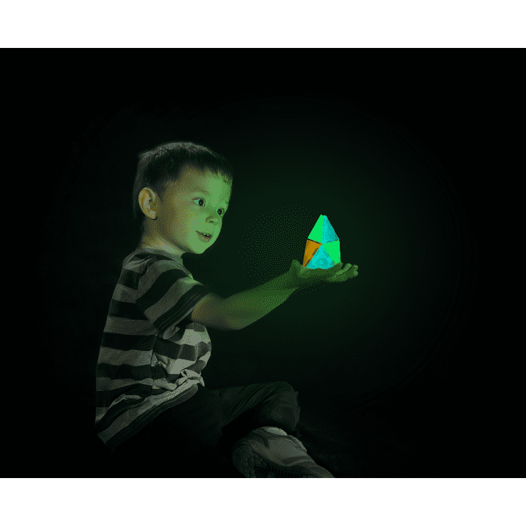 Tytan Glow in the Dark STEM Magnetic Toys Building Tiles v2