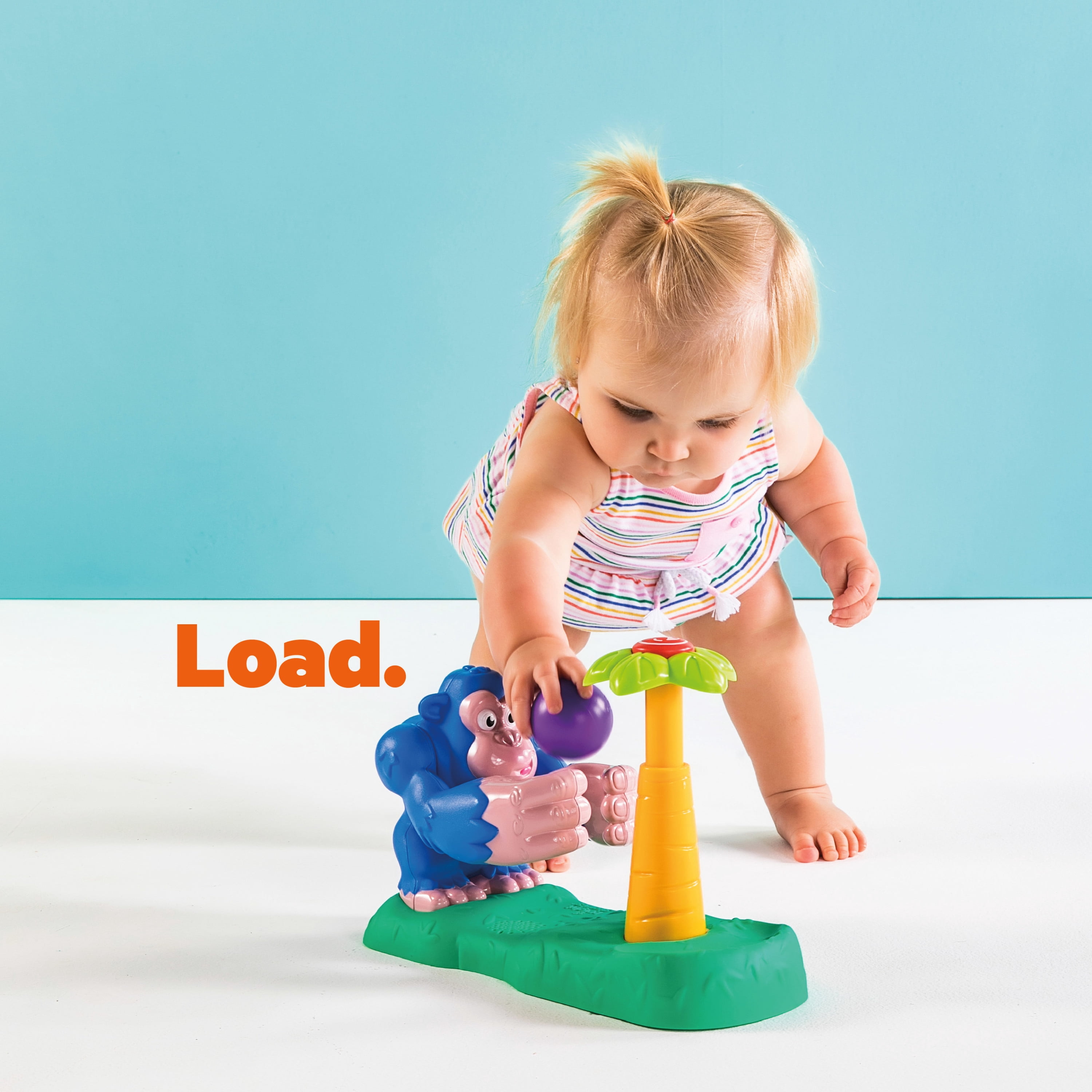 Bright Starts Coconut Catapult Ball Popper Musical Activity Toy, Ages 6 months +