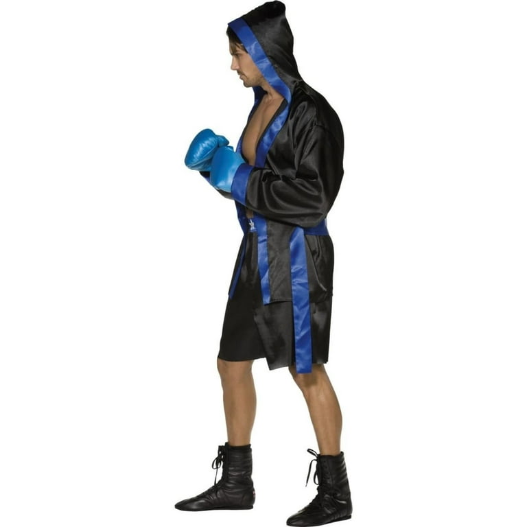 Boxer Costume Adult Black Blue Boxer Costume Adult Black Blue