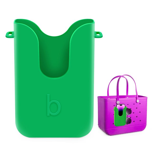 Soporte De Silicona Para Teléfono Para Bolsas Bogg Accesorio Para Funda De Teléfono Compatible Accesorio Para Bolsa De Playa - Soporte Ideal Para Teléfono Para Bogg Y Bolsas De Playa Similares (Verde)