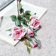 thumbnail image 6 of Trayknick 6 Pack Artificial Flowers, Rose Branch Portable Korean Style Fabric Fadeless Vivid Simulation Peony Bouquet Home Garden Wedding Decoration, 6 of 8