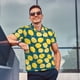 thumbnail image 4 of Balery Lemon Camisa Polo de Hombre con Estampado, de Manga Corta y Tejido Medio, Camisa Tipo Golf Polo-4X-Large, 4 of 6