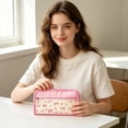 thumbnail image 3 of Bow Pattern Pink Pencil Case，Portable and foldable, 3 of 5