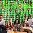 thumbnail image 2 of Football Party Decorations Football Photo Props Football Foil Fringe Curtain Football Backdrop Football Birthday Party Decorations Sports Party Background, 78x40 inch, 2 of 6
