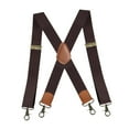 thumbnail image 3 of Tirantes para hombre para pantalones casuales grandes y altos, tirantes para eventos formales Café, 3 of 9