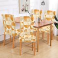 thumbnail image 2 of Yayeee 2 Pack Dining Chair Covers Stretch Parson Chairs Slipcovers Seat Protector, Geometric Circles, 2 of 6