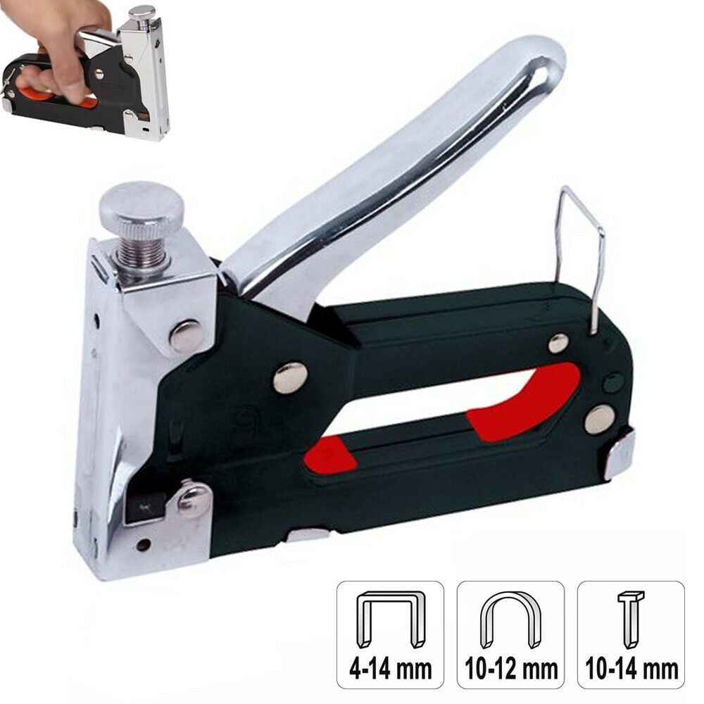 Heavy Duty 3 in 1 Hand Staple Gun Tacker Wood Upholstery Staples Nail
