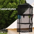 thumbnail image 4 of Outdoor 4 Layer Drying Rack Folding Hanging Drying Fishing Net for Vegetables Cookware Camping Supplies, 4 of 7
