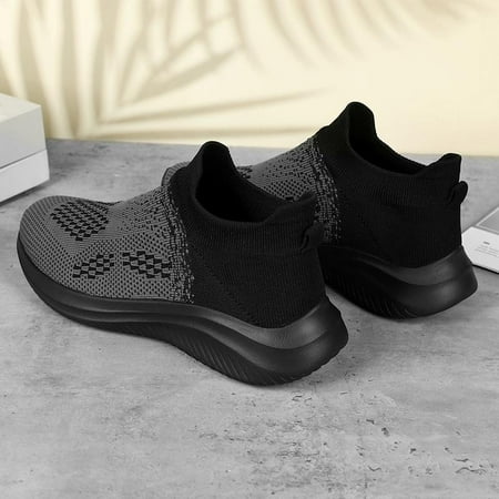 

Autumn new large casual ultra-light flying woven running shoes for women