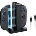 thumbnail image 1 of Enhanced Controller Charger Compatible with Nintendo Switch 2, Charging Dock for Switch 2 Joy-Pads with Sound Alerts and Charging Indicator, USB Type-C Charging Cable Included, 1 of 7