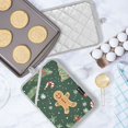 thumbnail image 5 of Yayeee Pot Holders Kitchen Heat Resistant with Pocket 7"x9.8" Cotton Oven Cooking Hot Pads, Christmas Gingerbread, 5 of 7