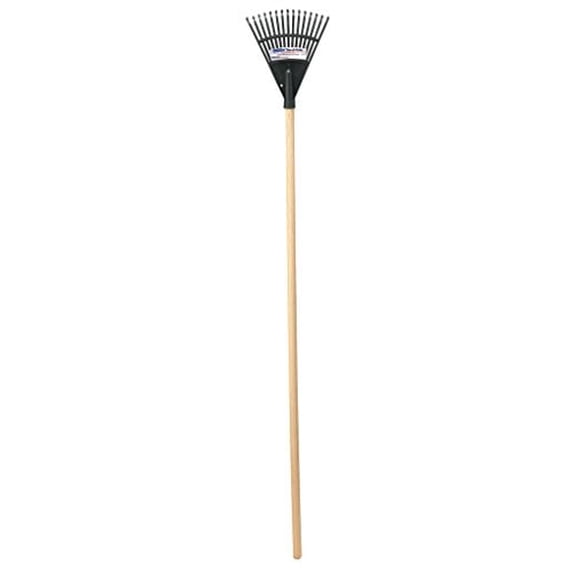 8-Inch Green Poly Shrub Rake with 48-Inch Handle