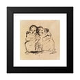 thumbnail image 2 of Benjamin Robert Haydon 12x12 Black Modern Framed Museum Art Print Titled - Study of Two Children, 2 of 5