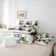 thumbnail image 6 of Manfei Wild Moose Deer Twin Bedding Sets 7pcs, Rustic Lodge Cabin Farmhouse Bedding Comforter Set, Gray Green White Plaid Checkered Sheet Sets, Super Cozy Room Decor, 6 of 8