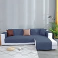 thumbnail image 2 of JINGT Sectional Couch Covers L Shape Sofa Cover for Dogs Pet Couch Furniture Protector dark blue 116*190cm, 2 of 6