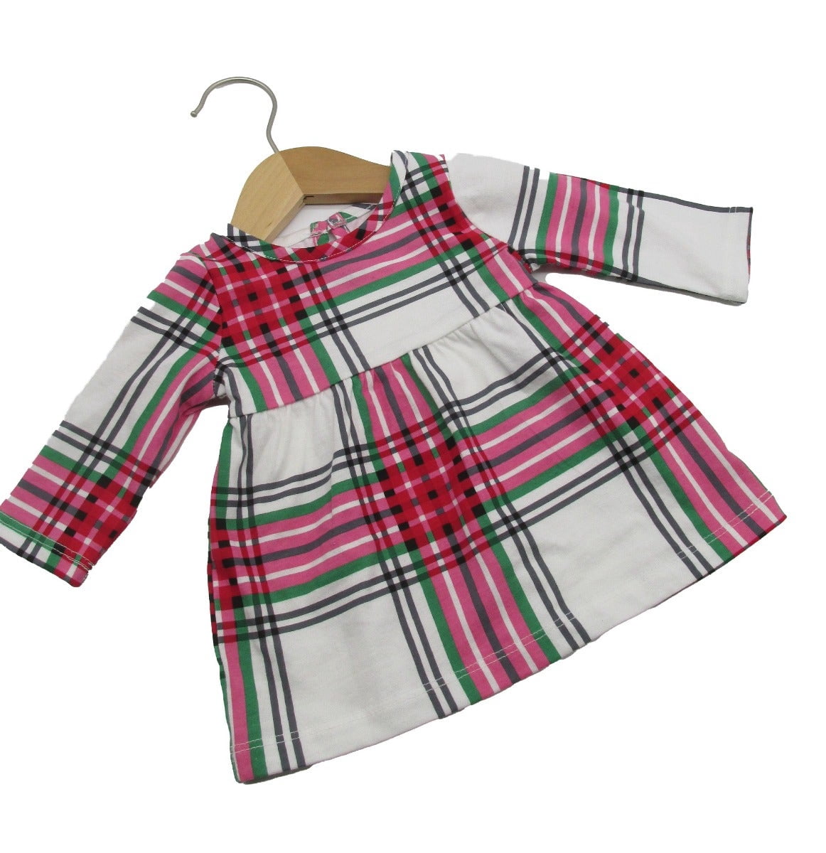NAHANCO Baby/Infant Wooden Hangers, 10" - Low Gloss Natural, 25/CTN