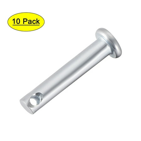

Single Hole Clevis Pins 5mm x 25mm Flat Head Zinc-Plating Steel 10Pcs