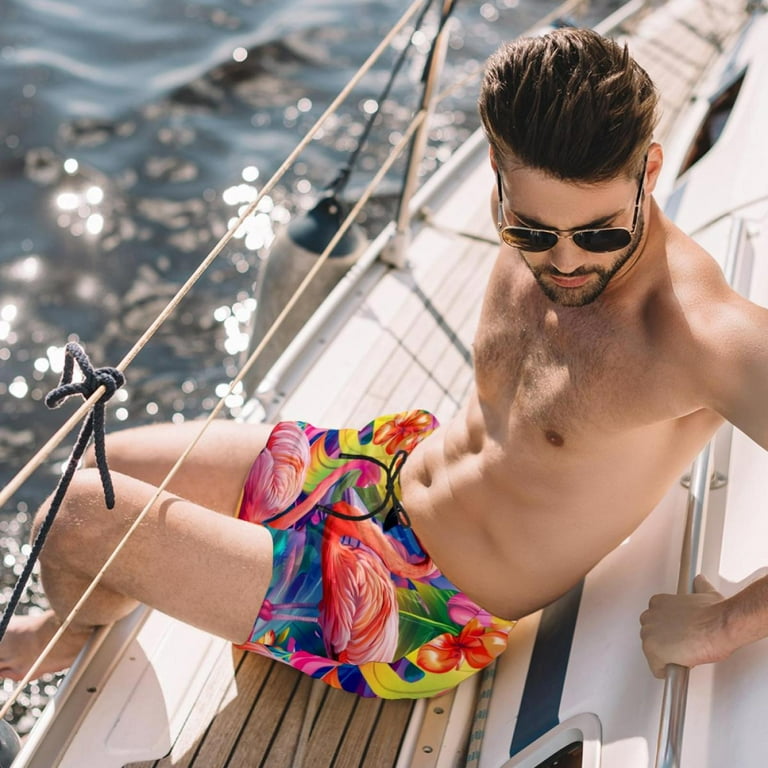 Pink flamingo bathing suit discount