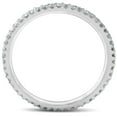 thumbnail image 2 of Pompeii 3/8ct Diamond Eternity Ring 14k White Gold Womens Stackable Wedding Band, 2 of 2
