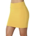 thumbnail image 1 of TheMoogan Women's Basic Stretch Cotton High Waist Double Layer Tube Mini Skirt, 1 of 7